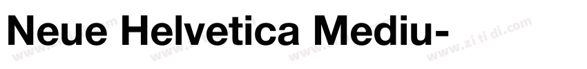 Neue Helvetica Mediu字体转换